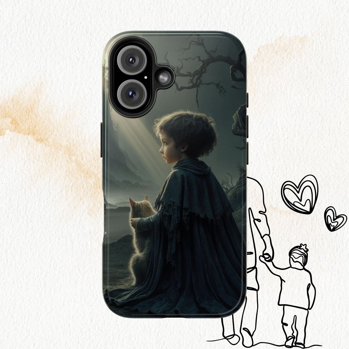 Meowtime Mate Wireless Charging Support Tough Case.
