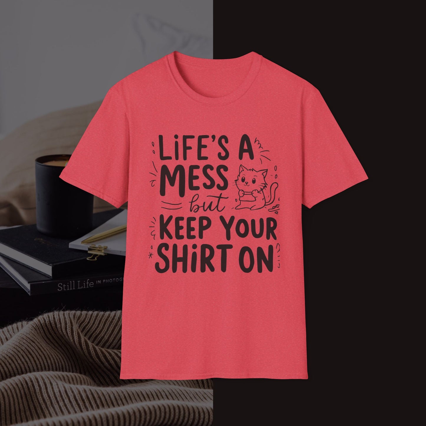 Life Messy Cotton T-Shirt