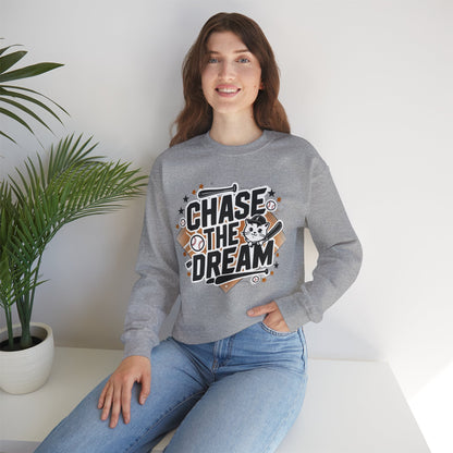 Chase The Dream Heavy Unisex Cotton Crewneck Sweatshirt