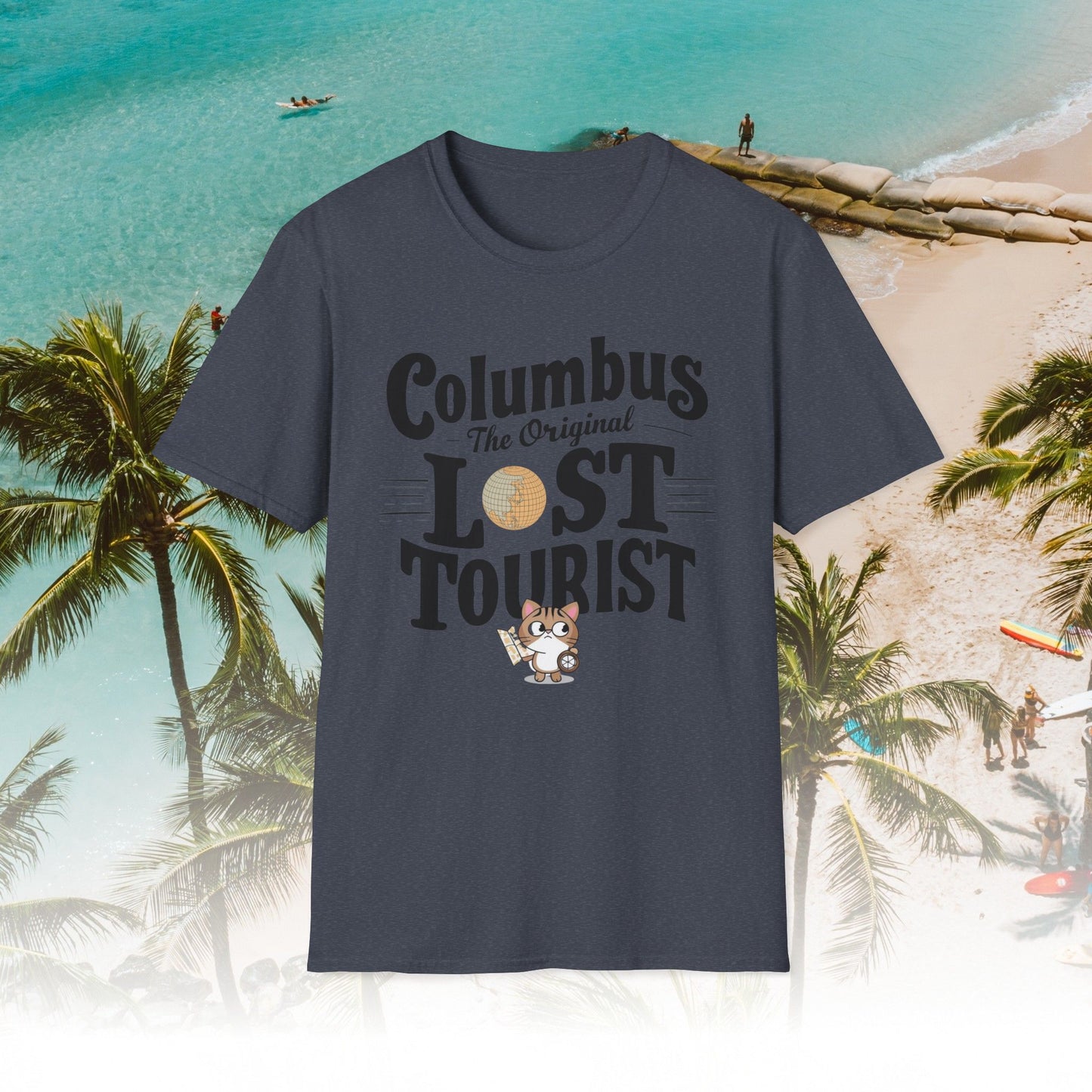 Columbus The Original Lost Tourist Cotton Men Tshirt