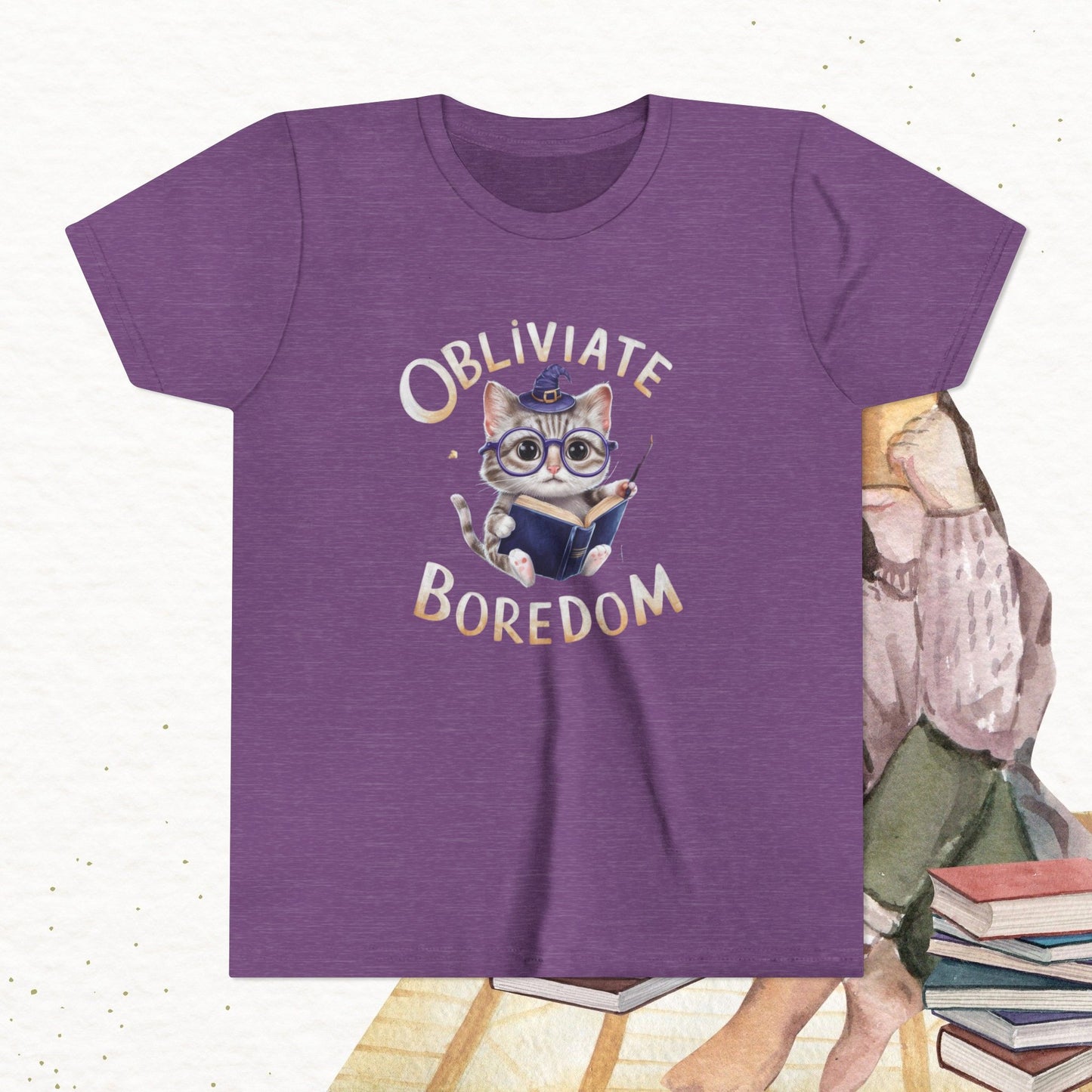 Obliviate Boredom Youth Heavy Cotton T-Shirt