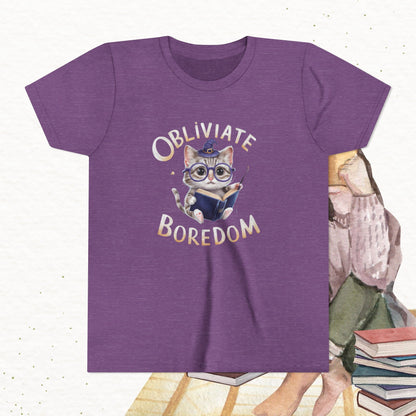 Obliviate Boredom Youth Heavy Cotton T-Shirt