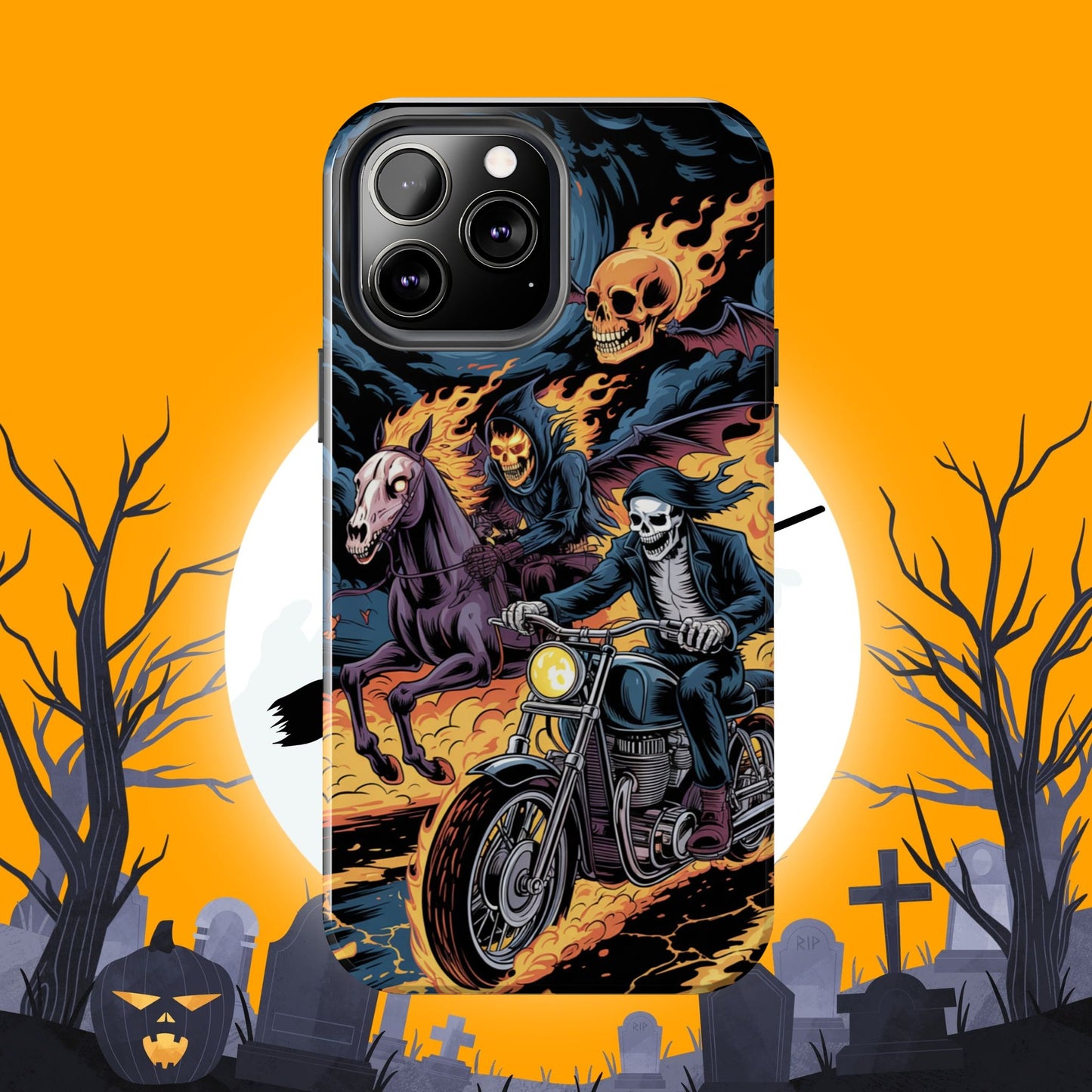 Ghost Riders Wireless Charging Support Tough Case