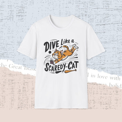 Dive Like Scaredy Cat Cotton Men Tee