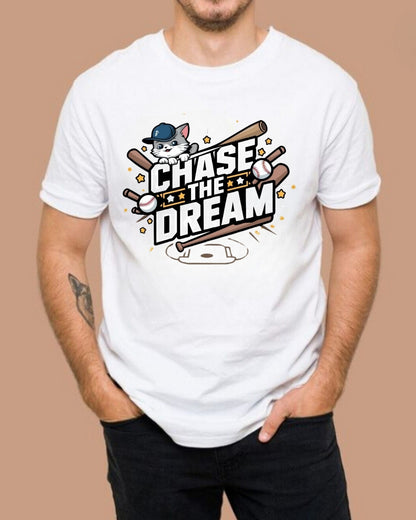 Chase Your Dream Baseball Cotton T-Shirt
