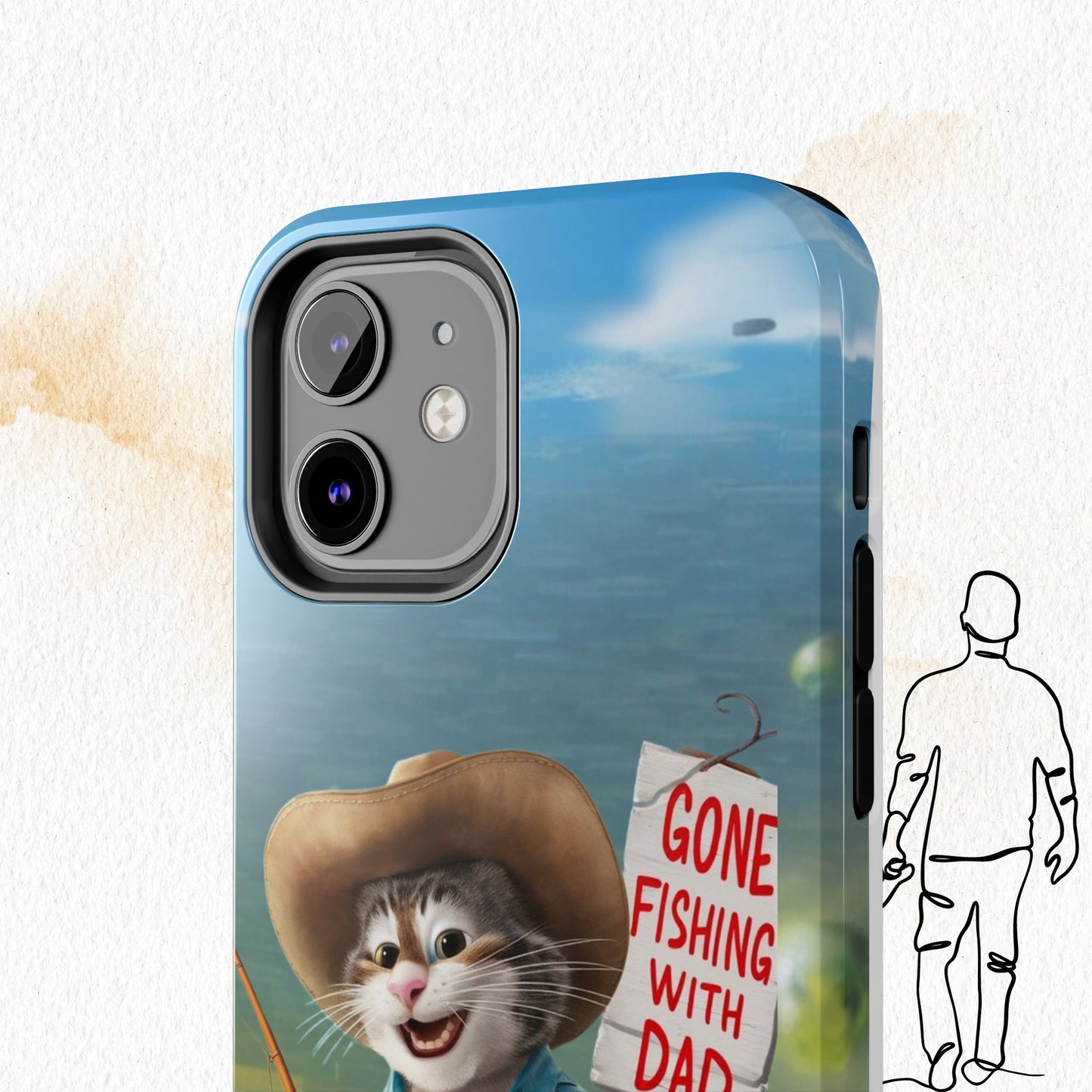 Dadcat Defender Wireless Charging Support Tough Case