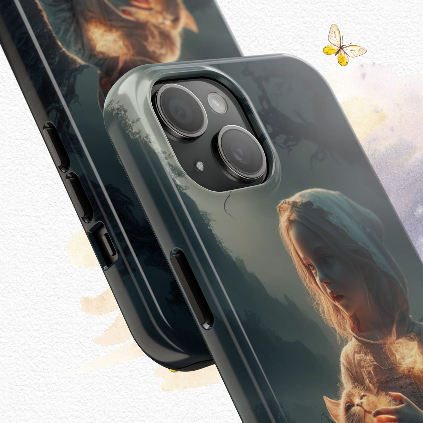 Glitter Guardian Wireless Charging Support Tough Case