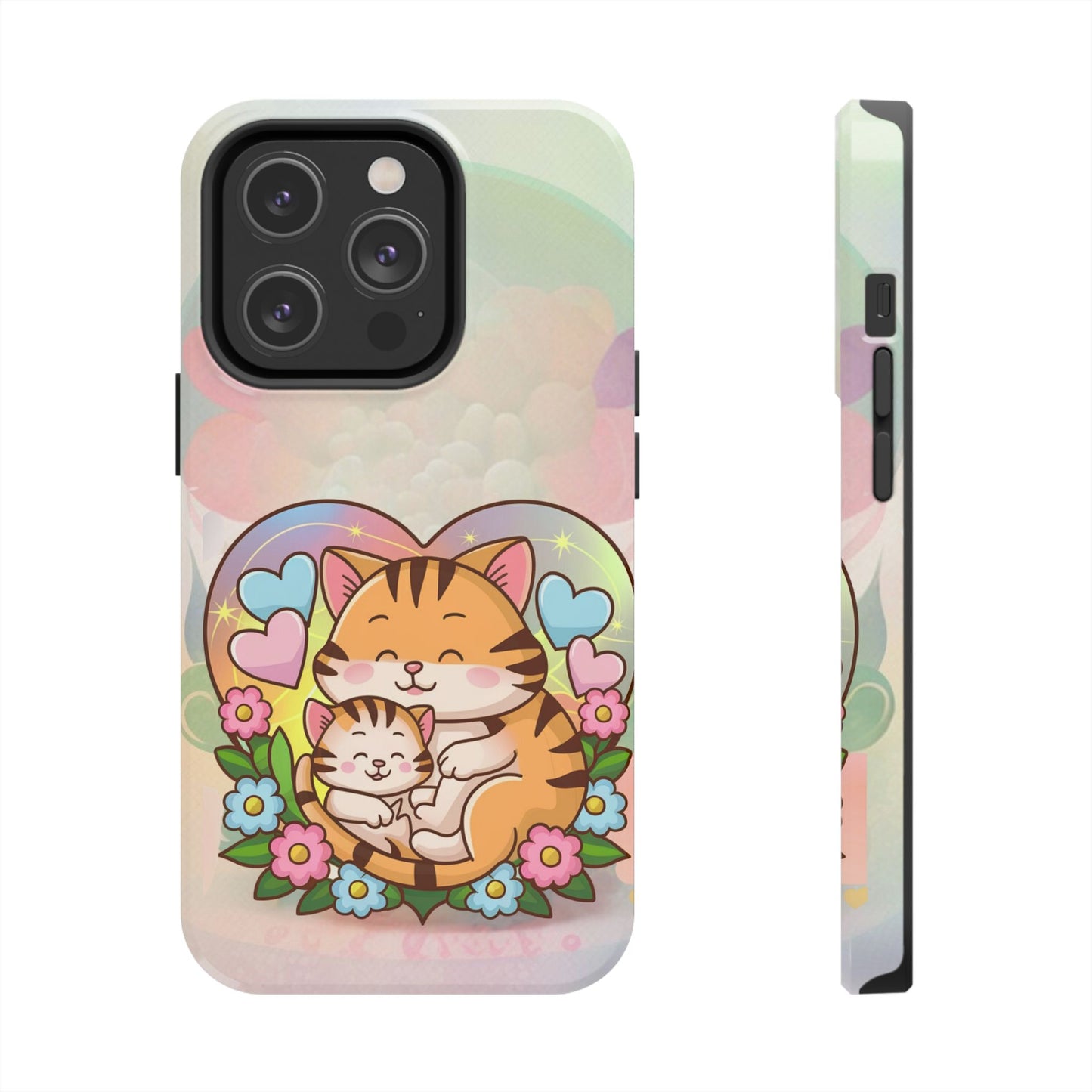 Kitten Cuddle Wireless Charging Support Tough Case