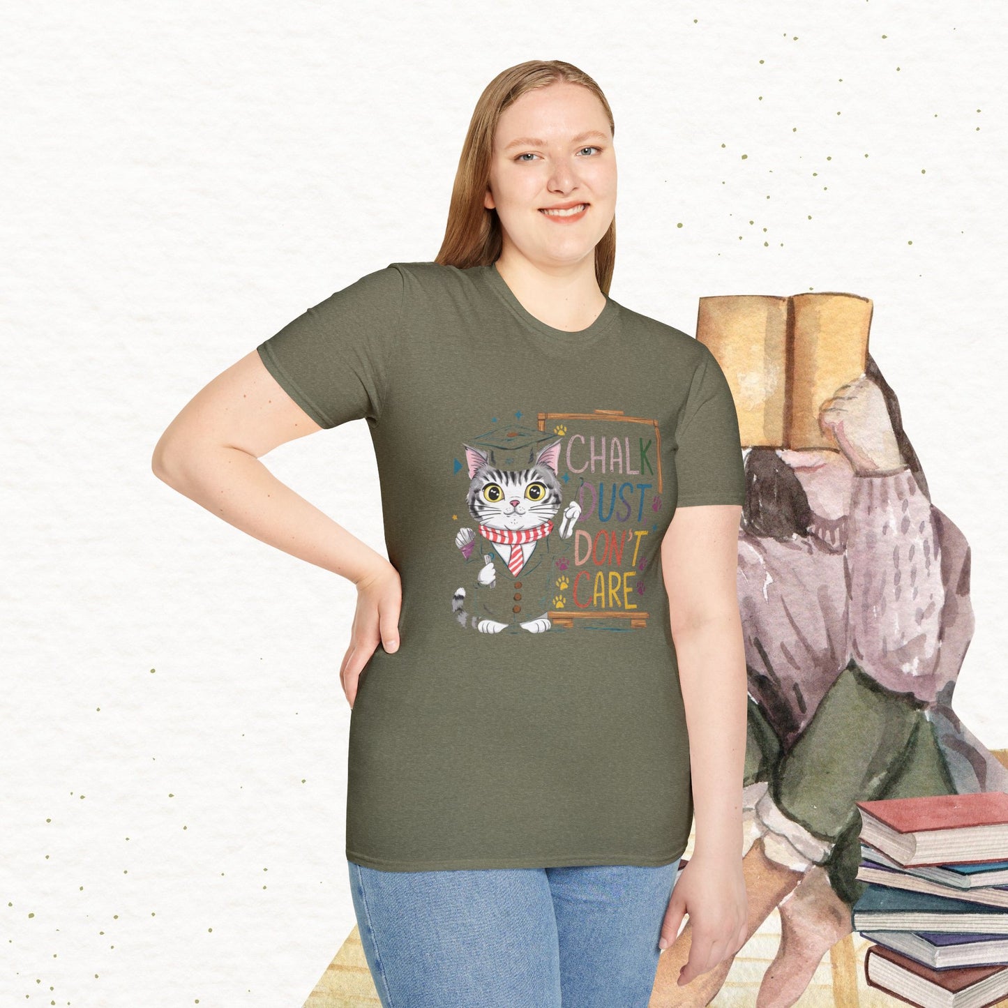 Chalk Dust Don't Care Cotton Tee