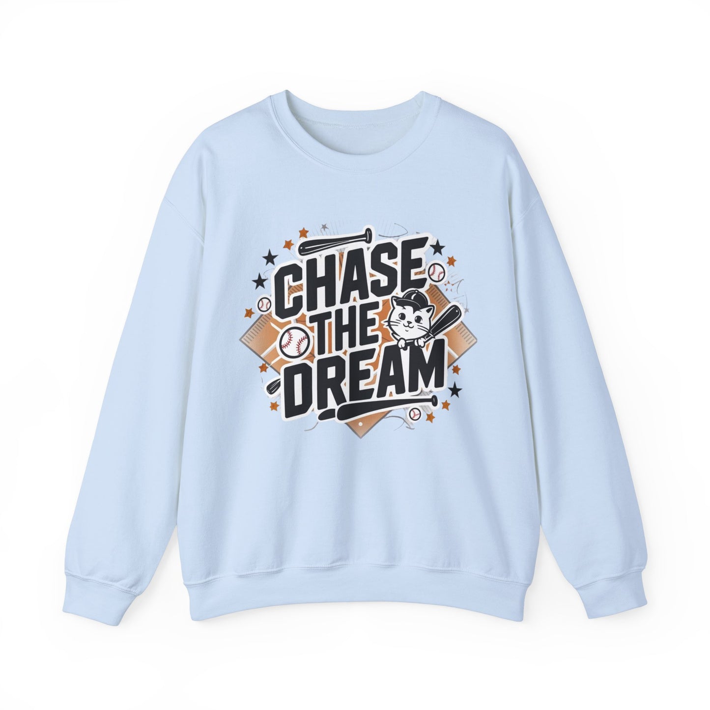 Chase The Dream Heavy Unisex Cotton Crewneck Sweatshirt
