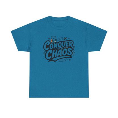 Conquer Choas Travel Vacations Cotton T-Shirt