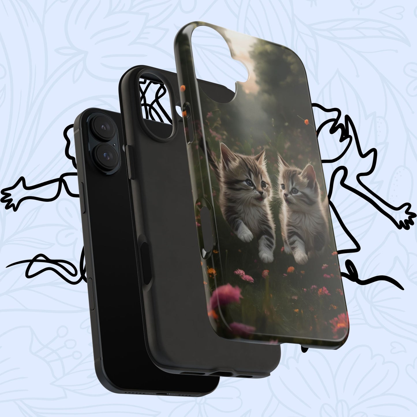 Furever Friends Wireless Charging Support Tough Case