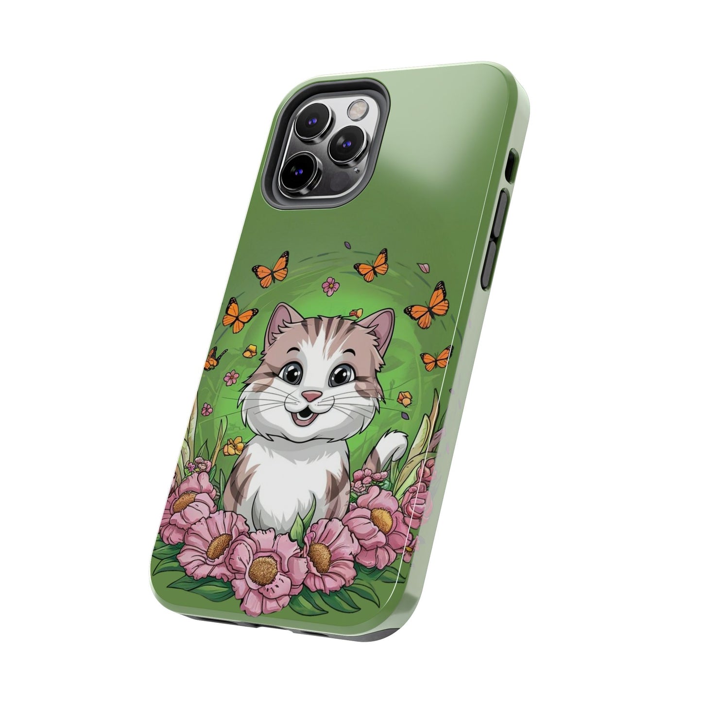 Green Mewsic Wireless Charging Support Tough Case