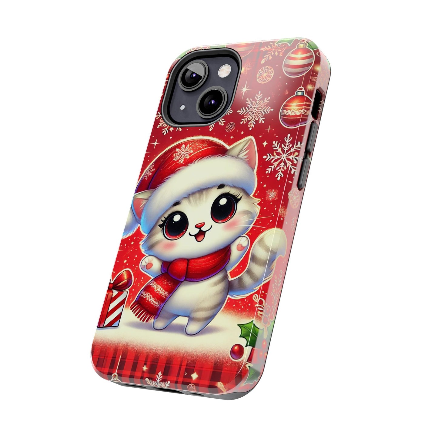 Merry Meows Wireless Charging Support Tough Case