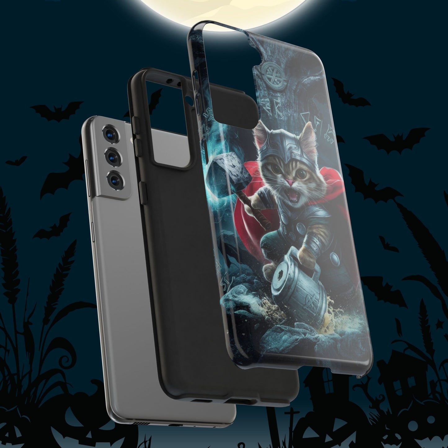 Meow Mjolnir Wireless Charging Support Tough Case