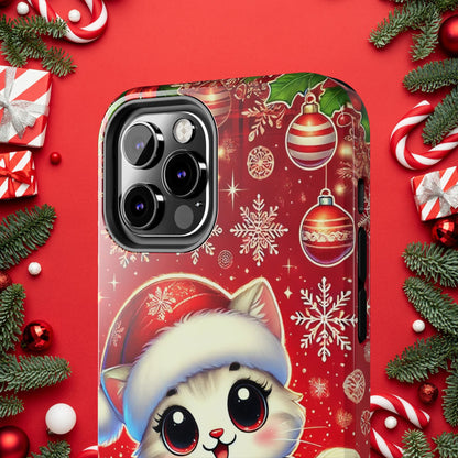 Merry Meows Wireless Charging Support Tough Case