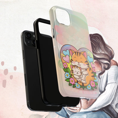 Kitten Cuddle Wireless Charging Support Tough Case
