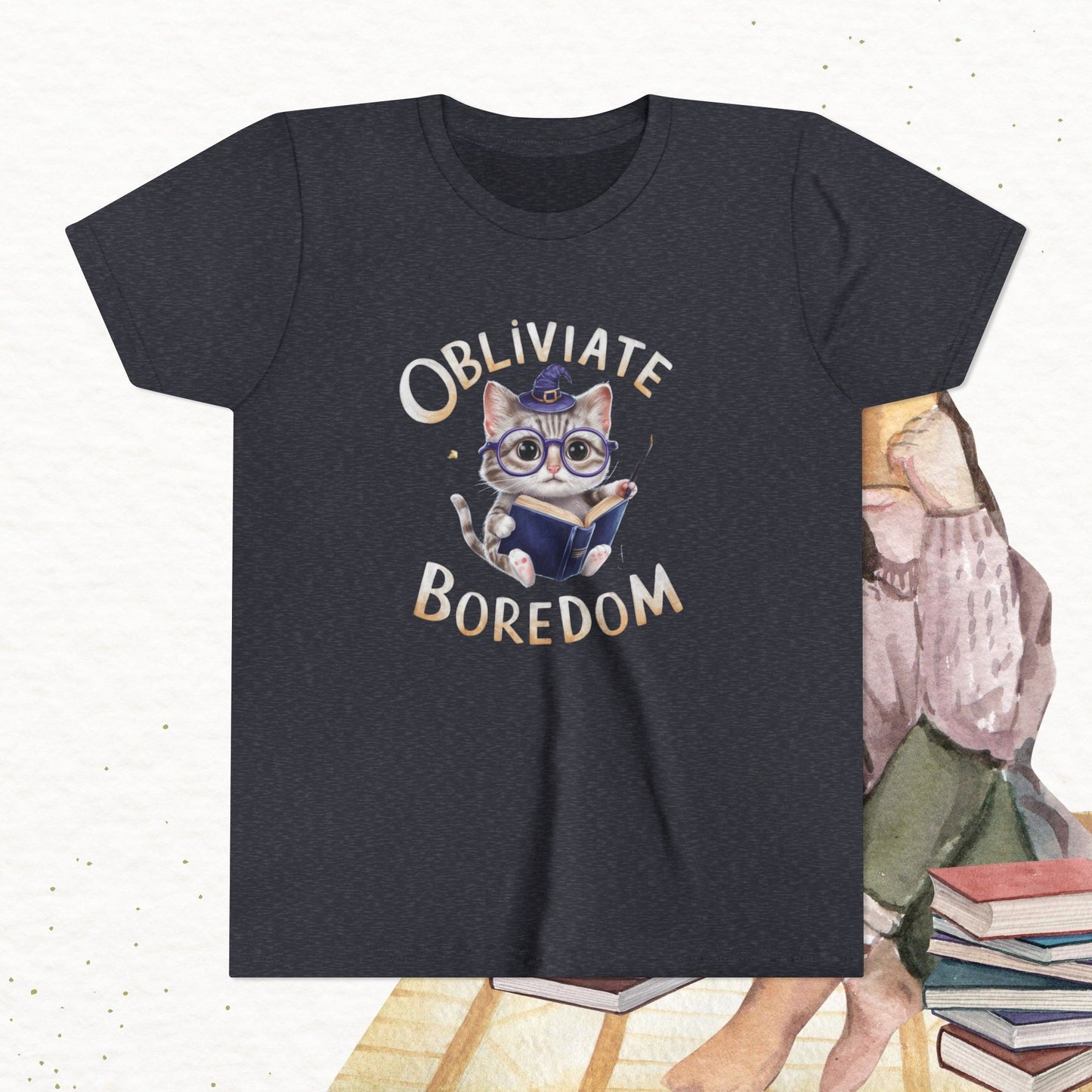 Obliviate Boredom Youth Heavy Cotton T-Shirt