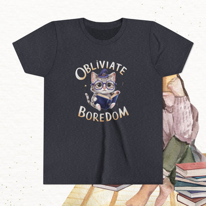 Obliviate Boredom Youth Heavy Cotton T-Shirt