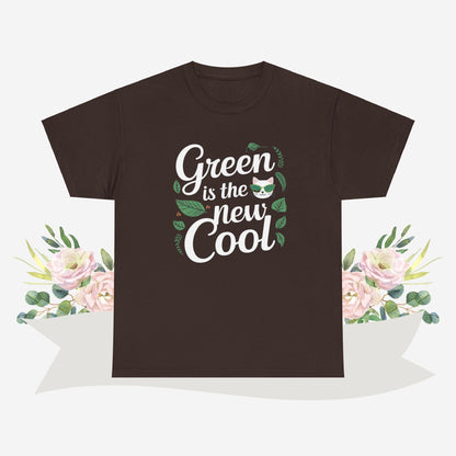 Green Is The New Cool Cotton Tshirts