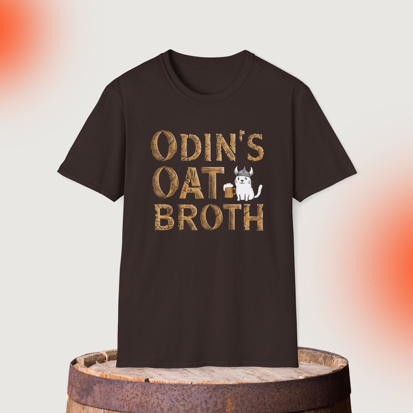 Odin Oat Broth Cotton Crew Neck Men Tshirt