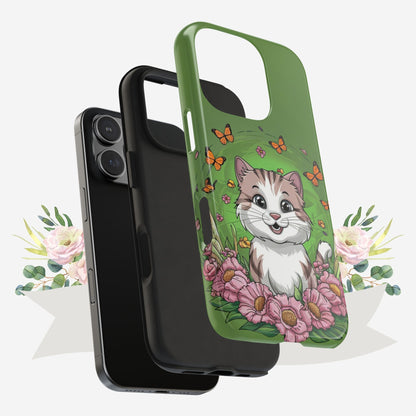 Green Mewsic Wireless Charging Support Tough Case