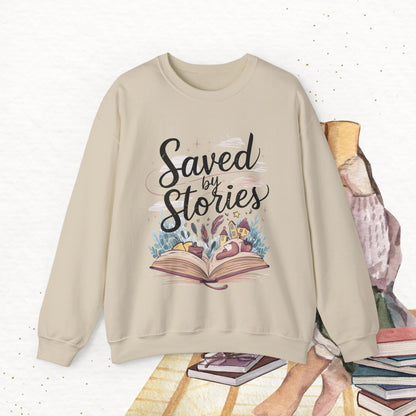 Saved By Stories Ultra Cotton Crewneck Sweatshirt