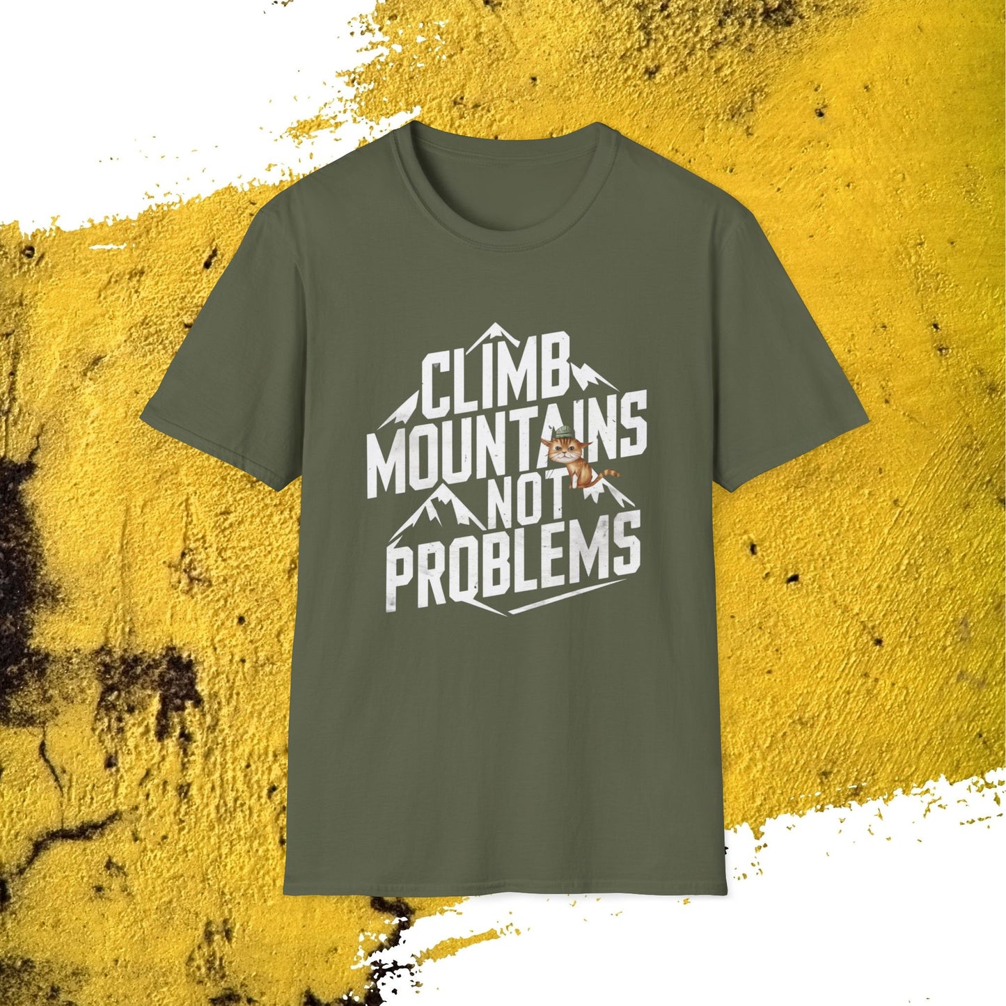 Climb Mountain Cotton Men T-Shirt