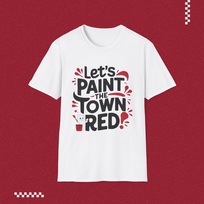 Let Paint Town Red Idiom Cotton T-Shirt