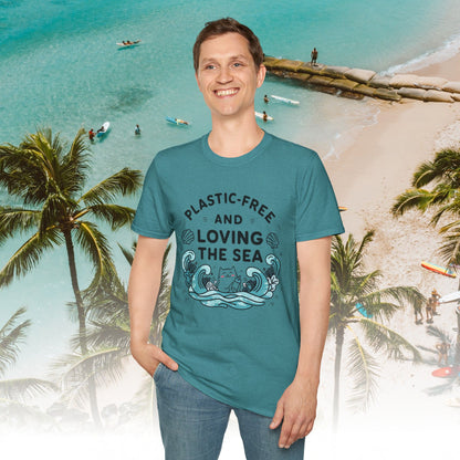 Plastic Free Ocean Cotton T-Shirt