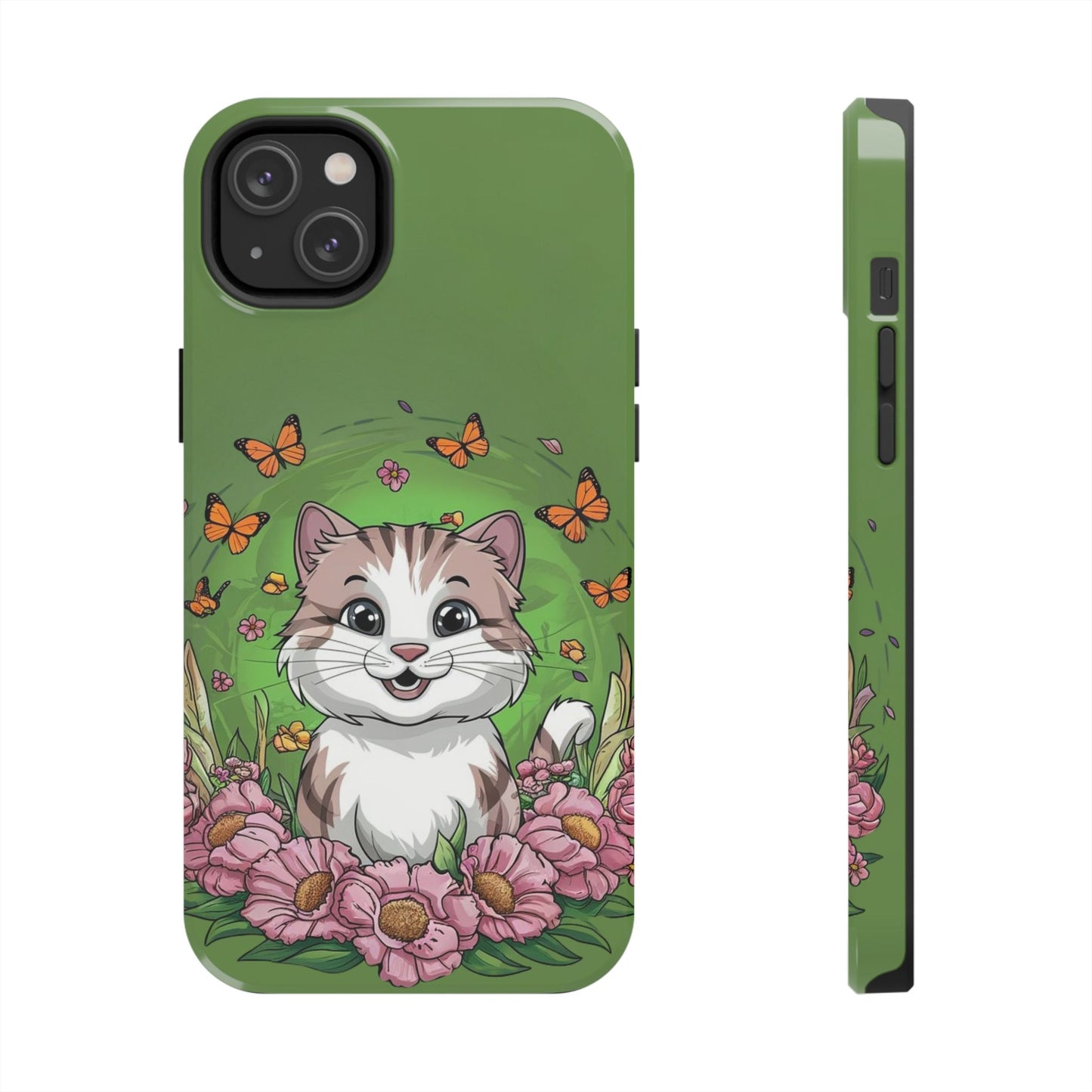 Green Mewsic Wireless Charging Support Tough Case