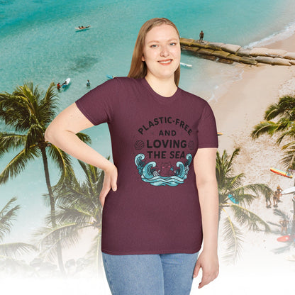 Plastic Free Ocean Cotton T-Shirt