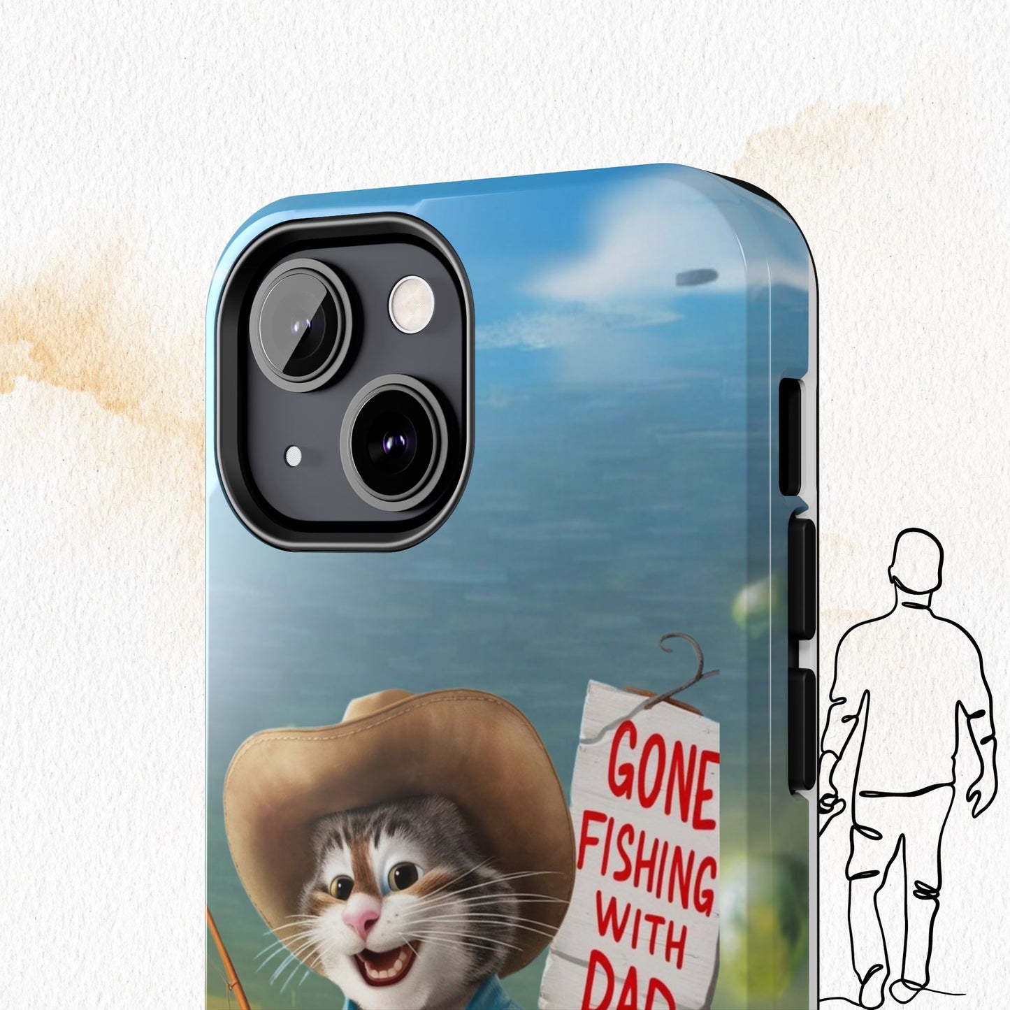 Dadcat Defender Wireless Charging Support Tough Case