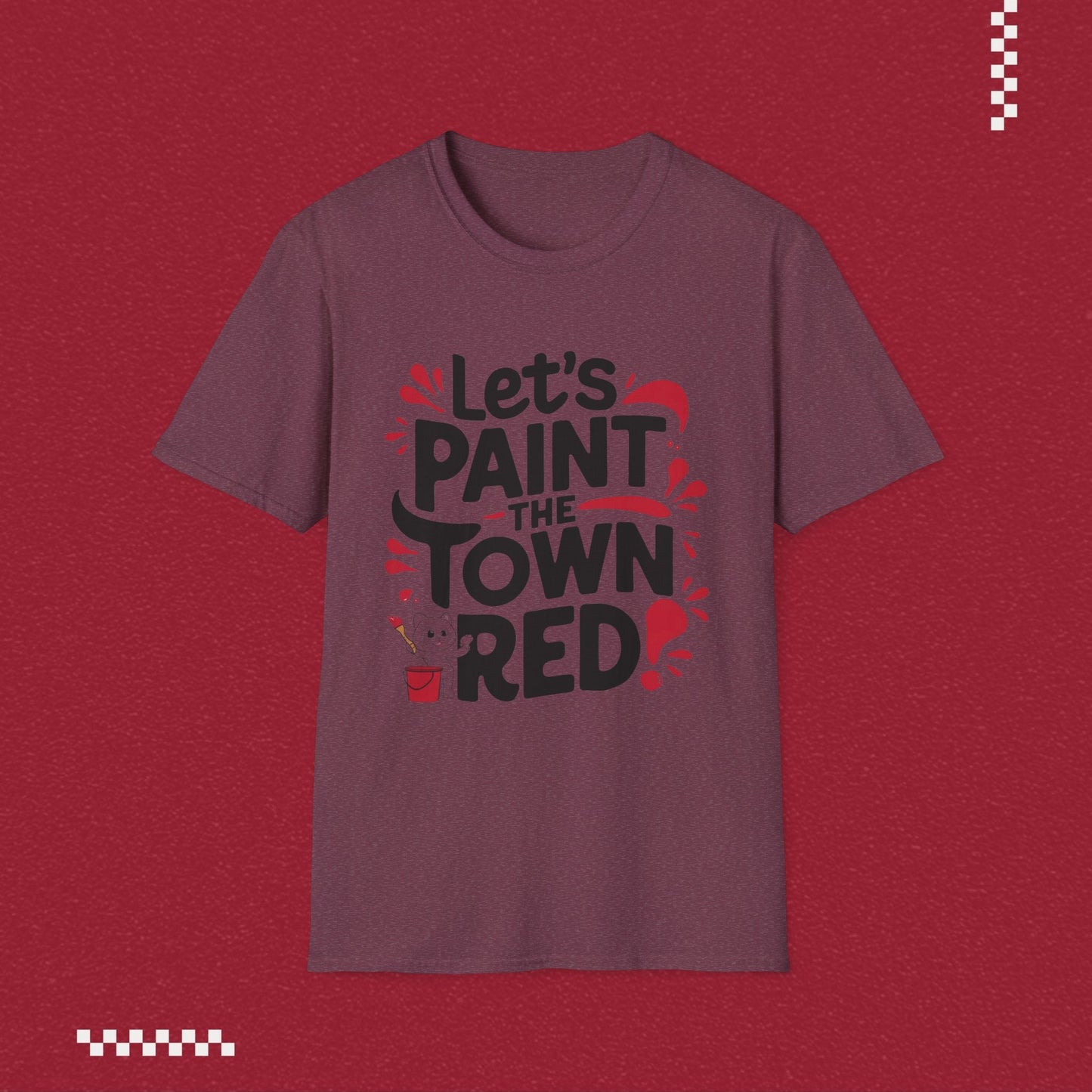 Let Paint Town Red Idiom Cotton T-Shirt