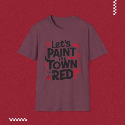 Let Paint Town Red Idiom Cotton T-Shirt
