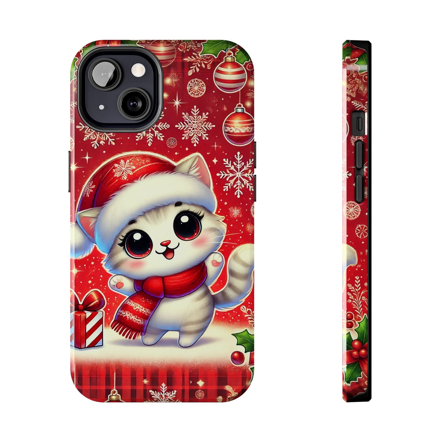 Merry Meows Wireless Charging Support Tough Case