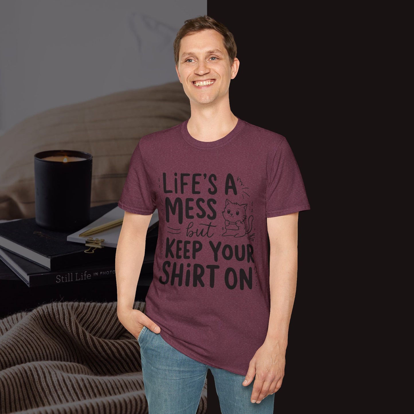 Life Messy Cotton T-Shirt