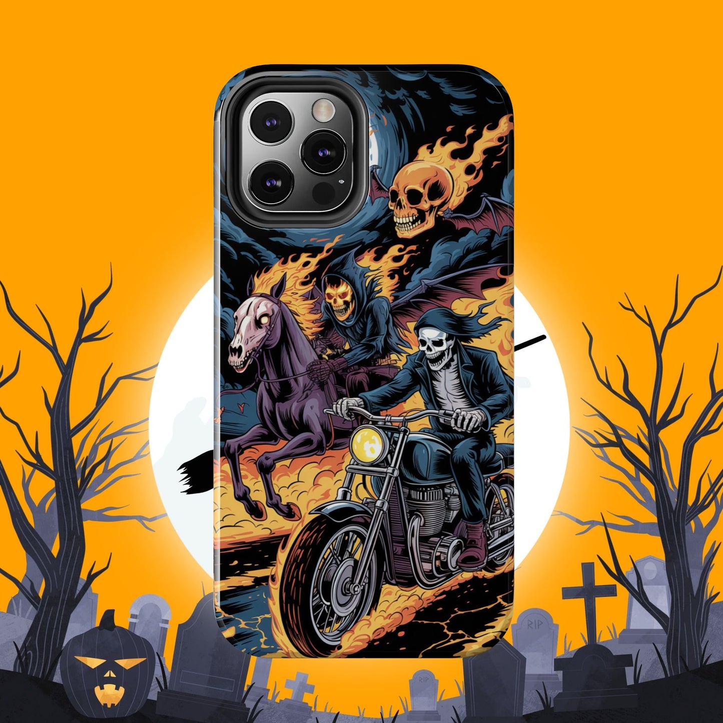 Ghost Riders Wireless Charging Support Tough Case