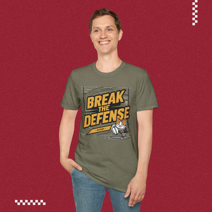 Break The Defence Crew Neck Cotton Men Tshirt
