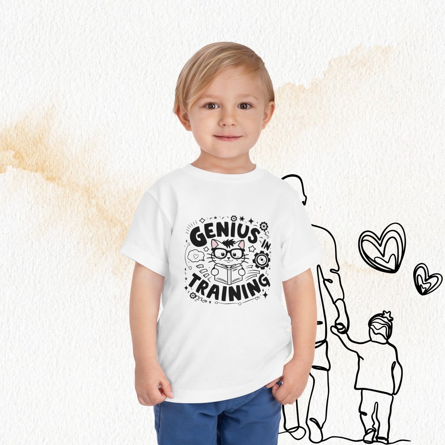 Genius In Training Toddler Cotton T-Shirt