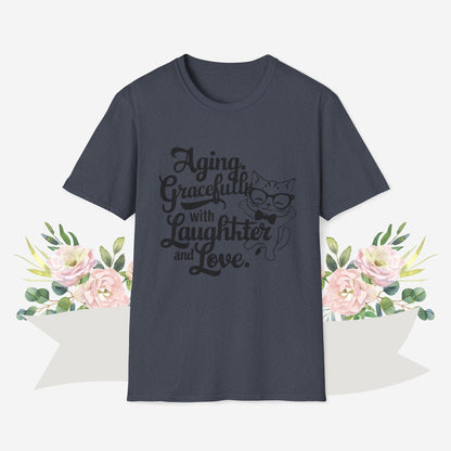 Aging Gracefully With Laughter and Love Cotton Men Tee