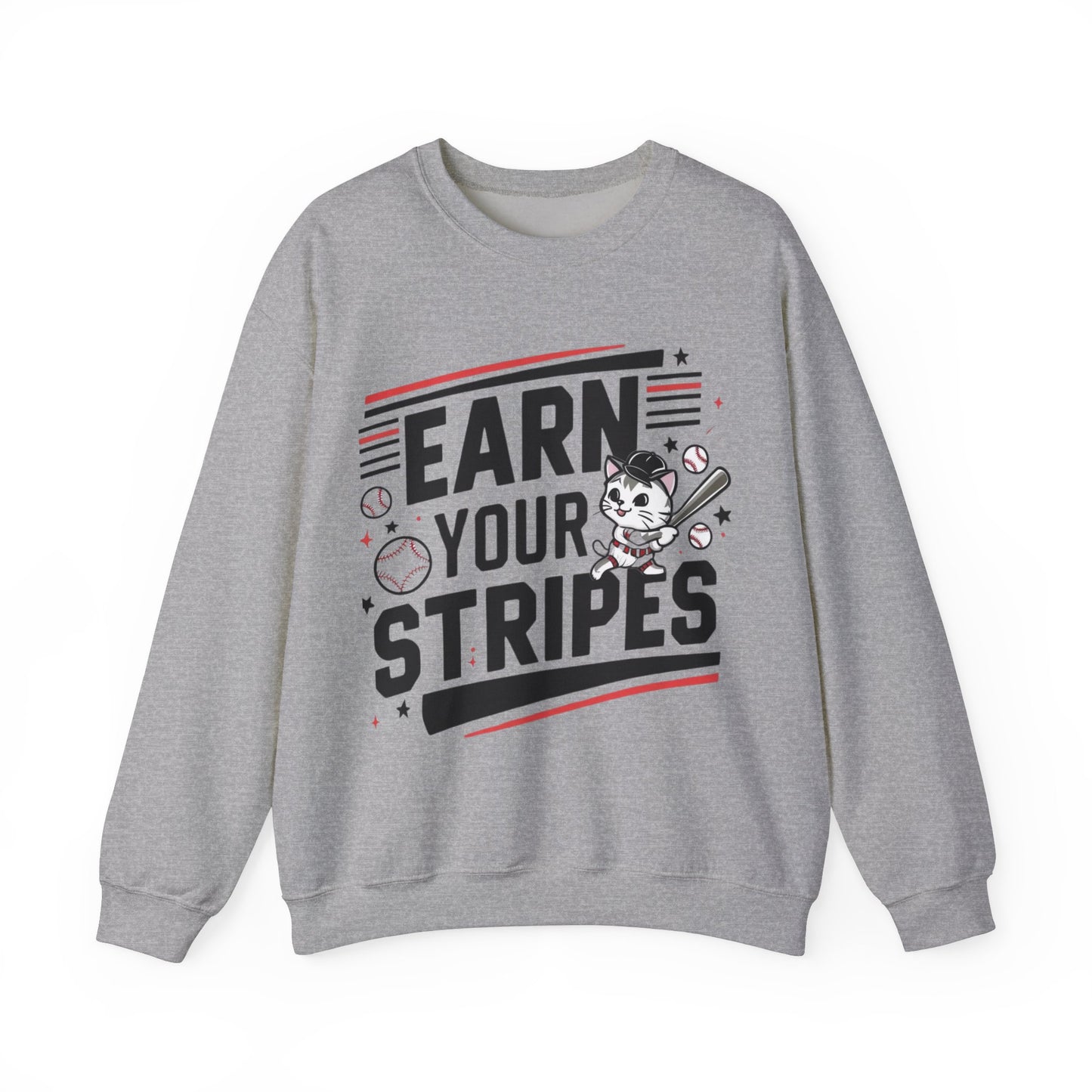 Earn Your Stripe Ultra Cotton Crewneck Sweatshirt