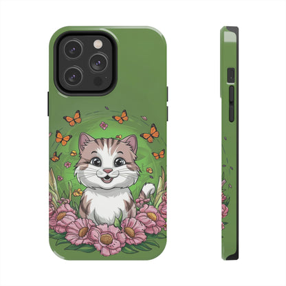 Green Mewsic Wireless Charging Support Tough Case