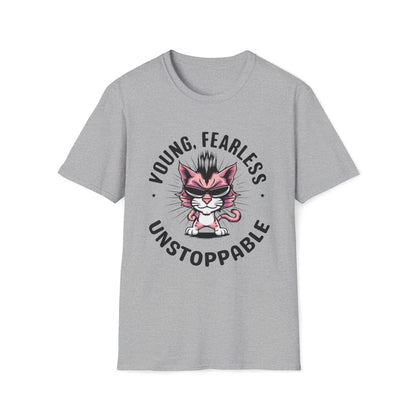 Young Fearless Unstoppable Cotton Men Tee