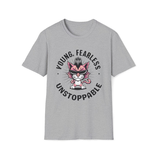 Young Fearless Unstoppable Cotton Men Tee