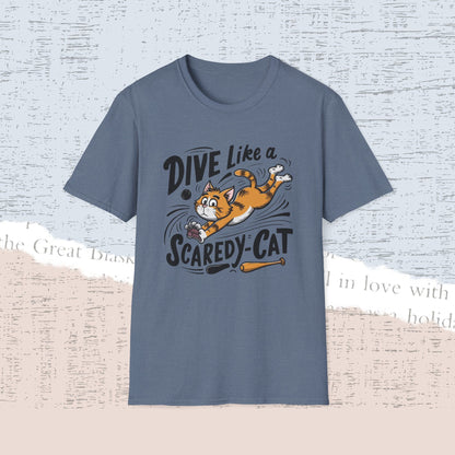 Dive Like Scaredy Cat Cotton Men Tee