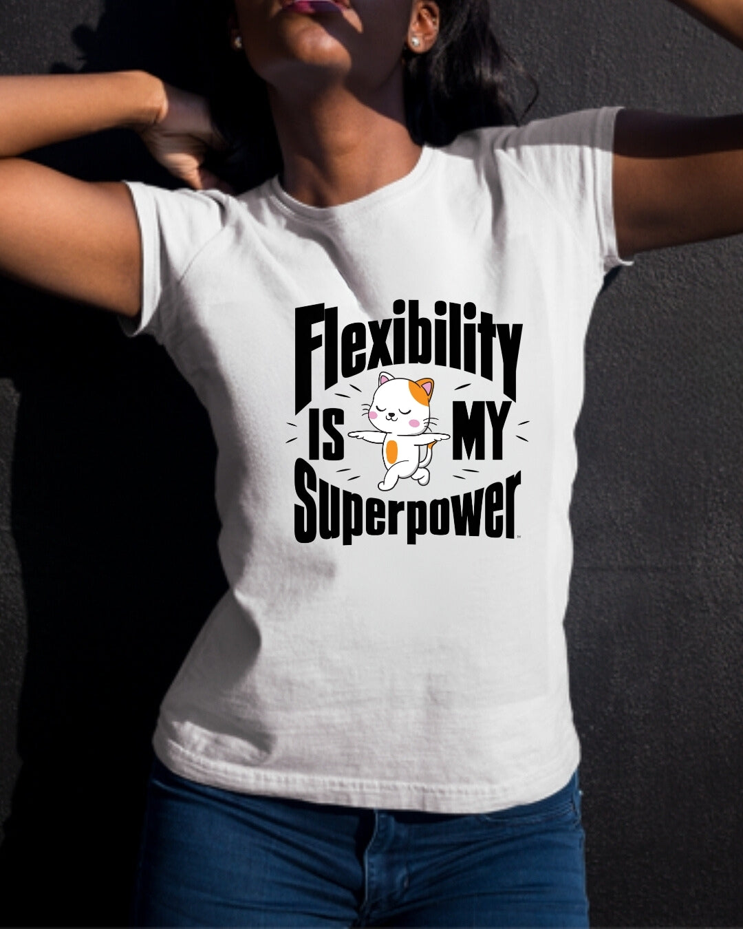 Flexibility Is My Superpowers Cotton T-Shirt