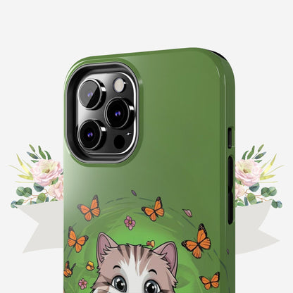 Green Mewsic Wireless Charging Support Tough Case