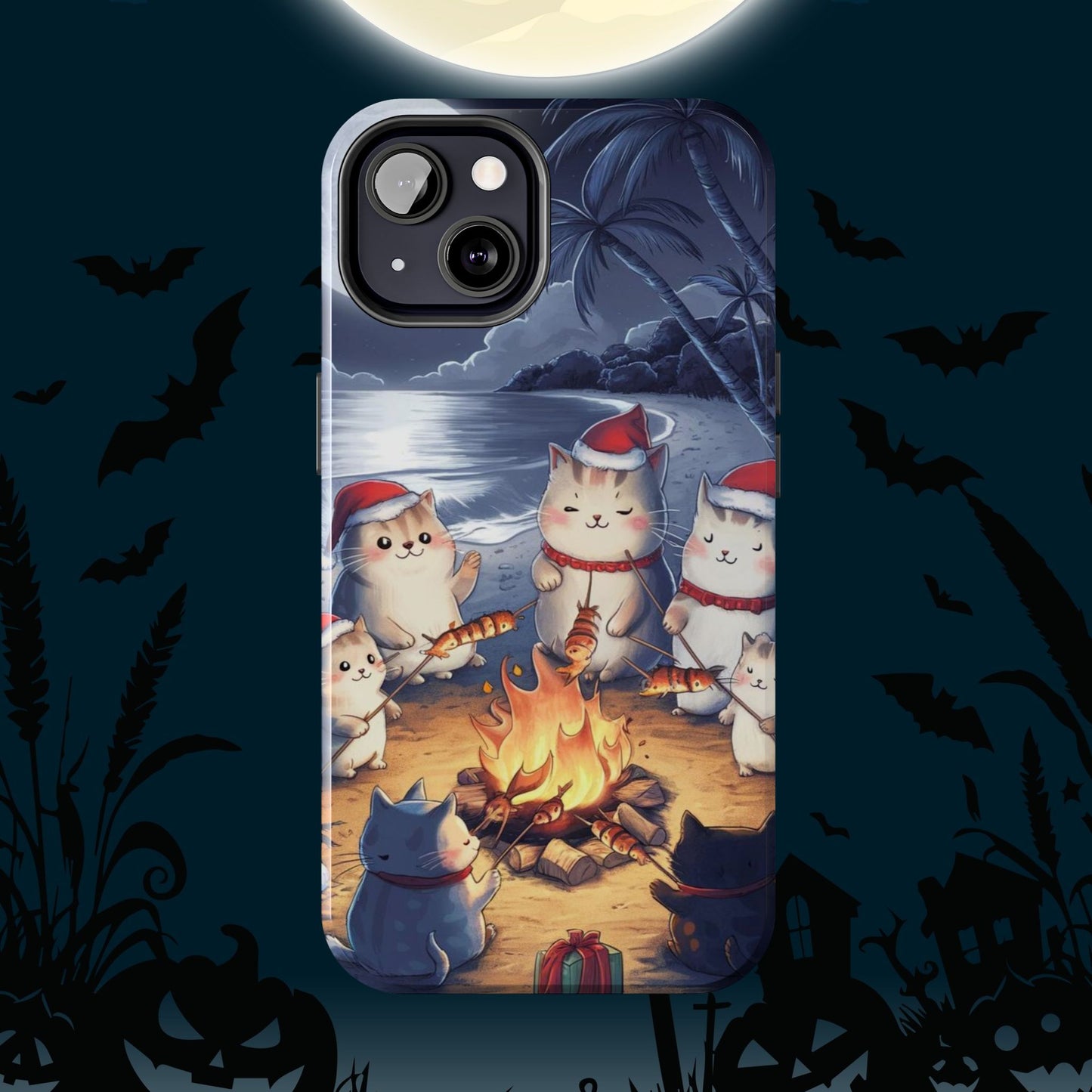 Meowmas Magic Wireless Charging Support Tough Case