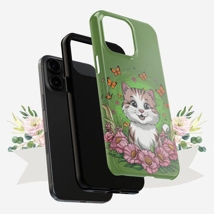 Green Mewsic Wireless Charging Support Tough Case